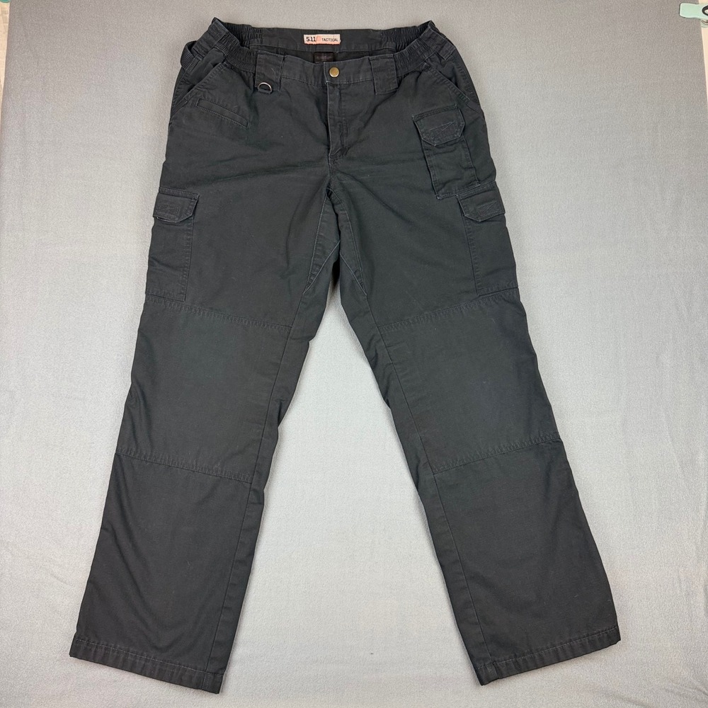 5.11 Tactical Women 16 Long Black Ripstop Cargo Pants Reinforced Knee‎ Workwear